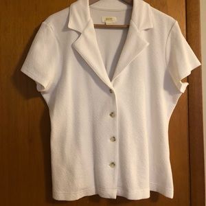 White stretchy Maeve blouse